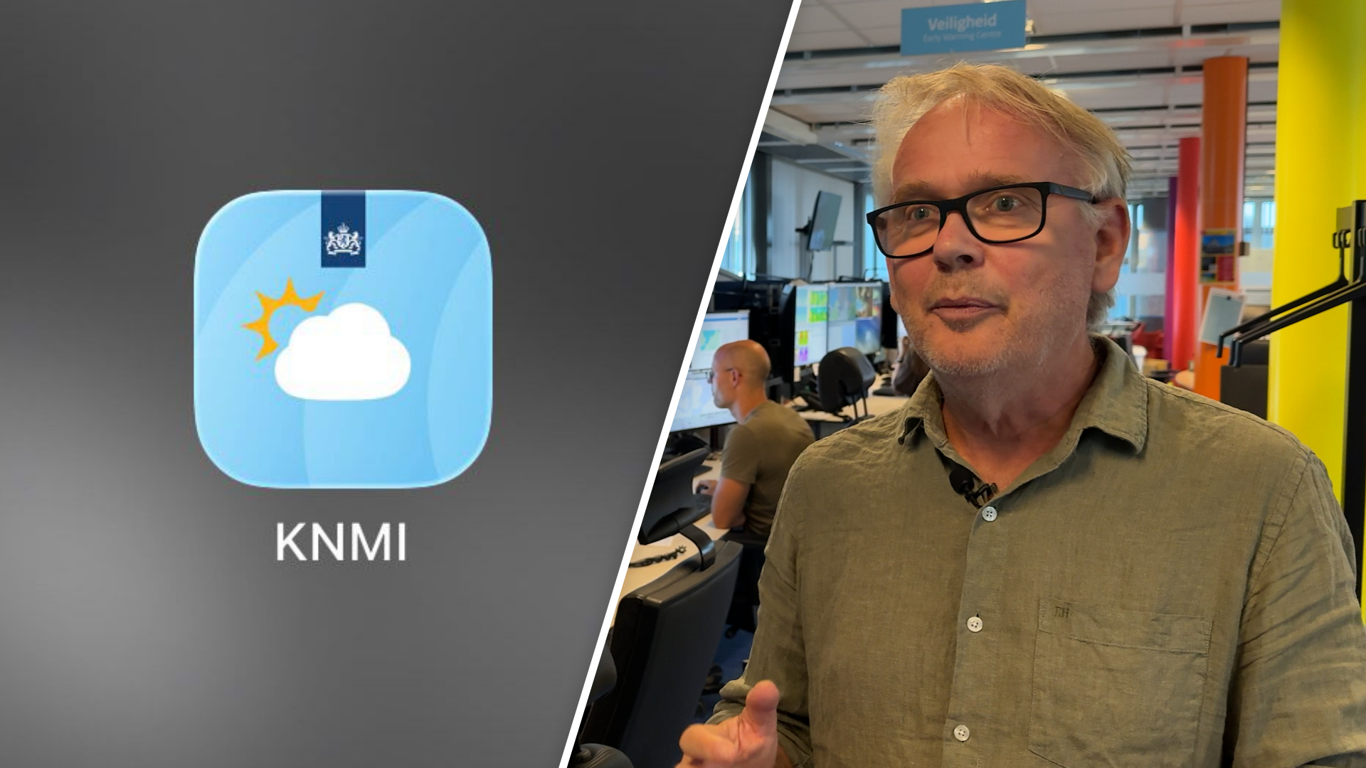 KNMI test nieuwe app-functie en die komt misschien vanavond in actie