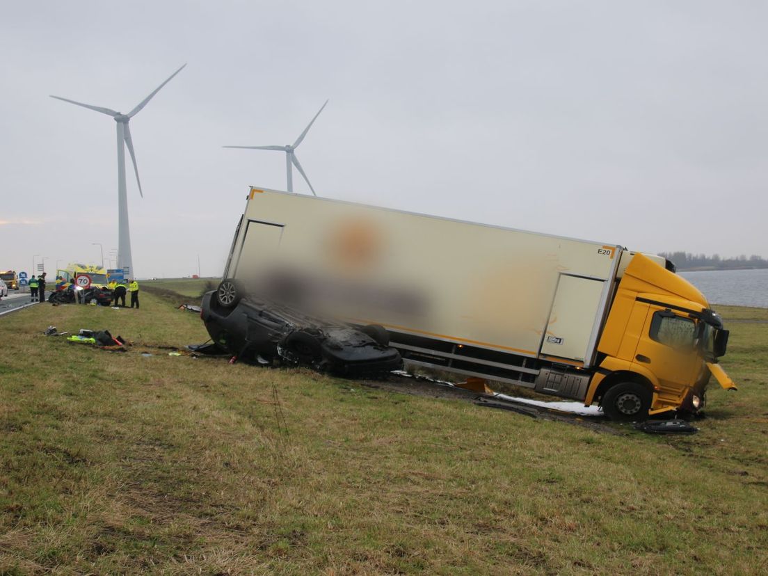 De situatie op de N59.