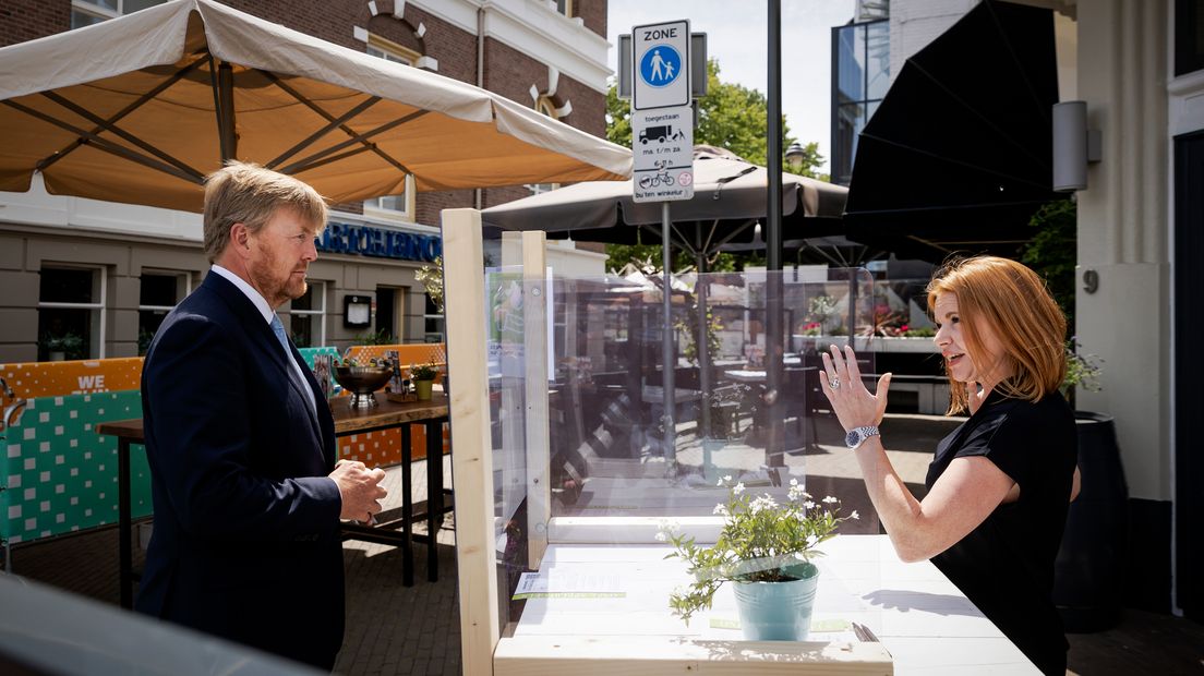 Koning Willem-Alexander op werkbezoek.