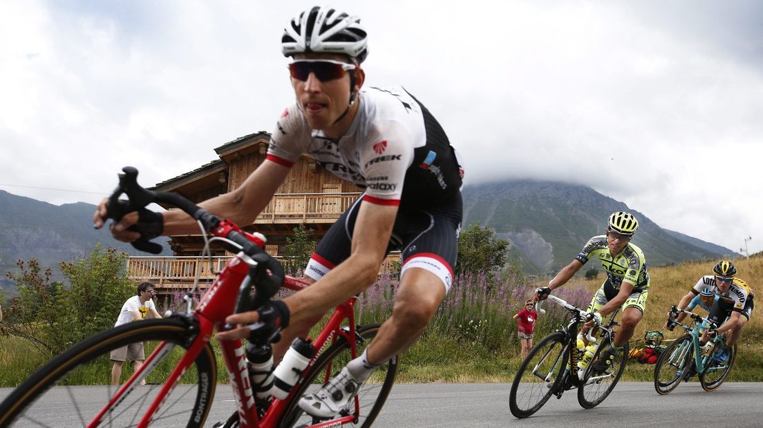Bauke Mollema in actie tijdens de Tour de France
