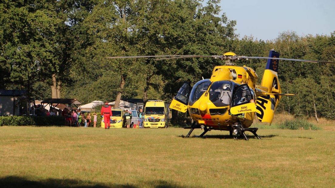 Kleuter gewond na valpartij op camping in Markelo