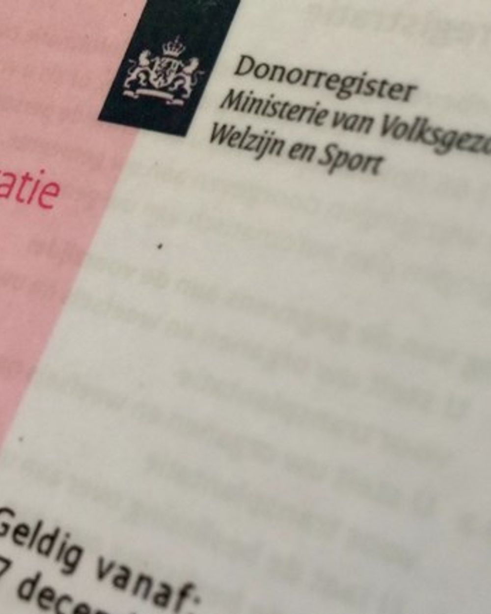 Stelling Als je zelf geen donor bent, kun je ook