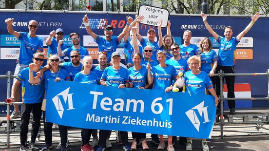 Medewerkers Martini Ziekenhuis leggen tijdens Roparun 530 kilometer af van Parijs naar Rotterdam