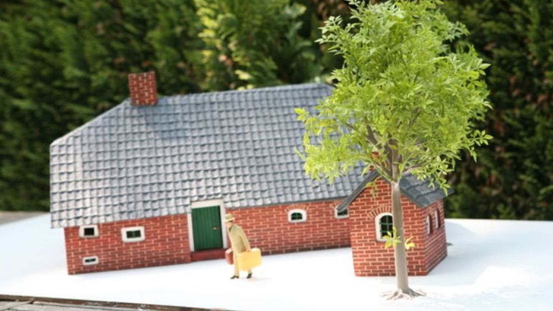 De maquette van de boerderij van Johannes Post (Rechten: Jan Abbing)
