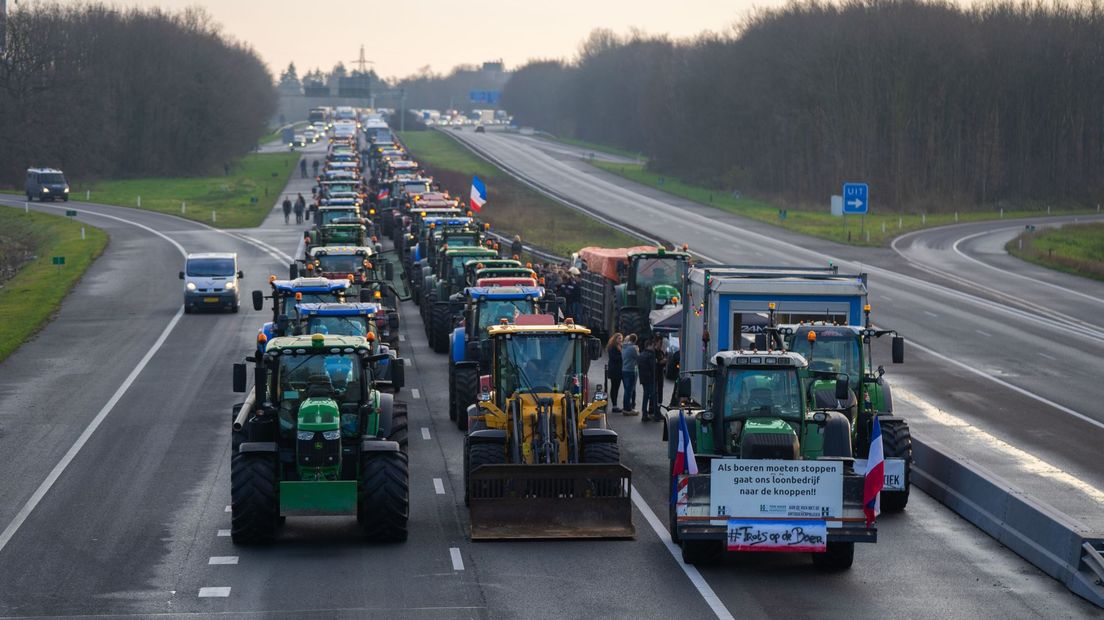 Verschillende keren hebben boeren al actie gevoerd tegen de stikstofmaatregelen (Rechten: RTV Drenthe / Kim Stellingwerf)