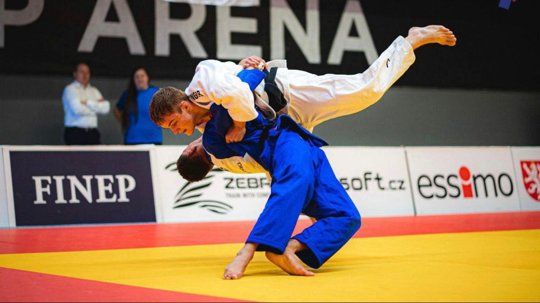 Joshua de Lange tijdens een wedstrijd