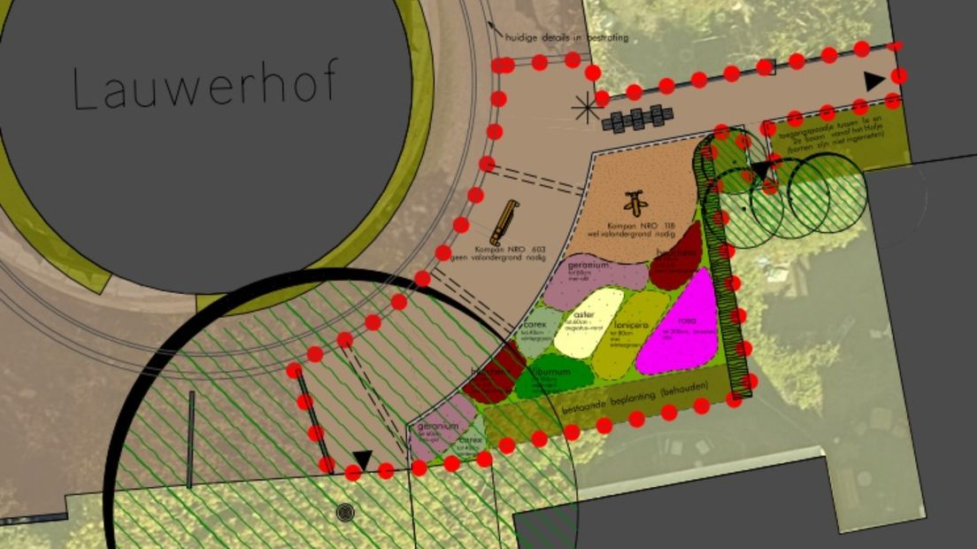 Definitief ontwerp speeltuintje Lauwerhof