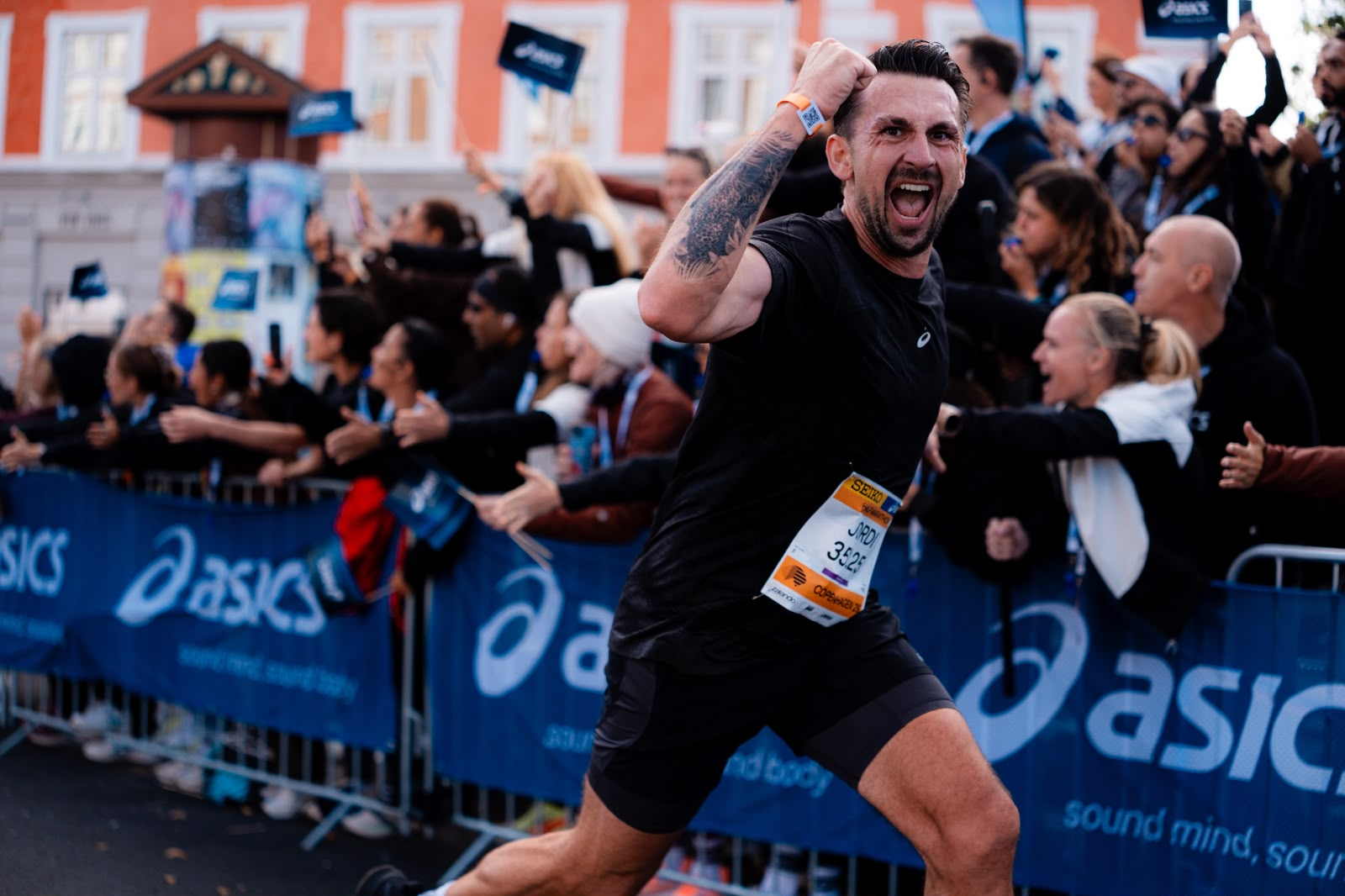 Jordi de Heer tijdens een eerder hardloop-event.