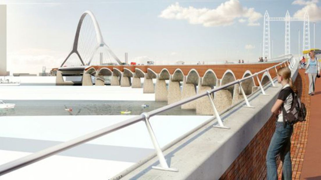 Voorwerk nieuwe stadsbrug begint