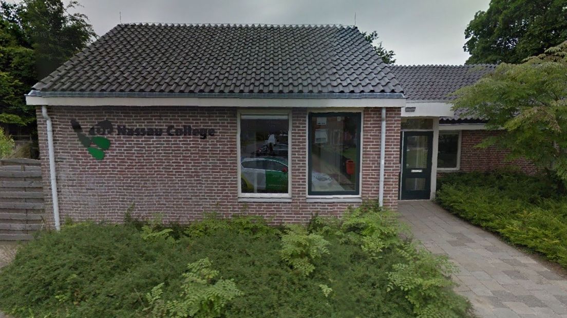 Het Dr. Nassau College in Norg sluit de deuren (Rechten: Google Street View)