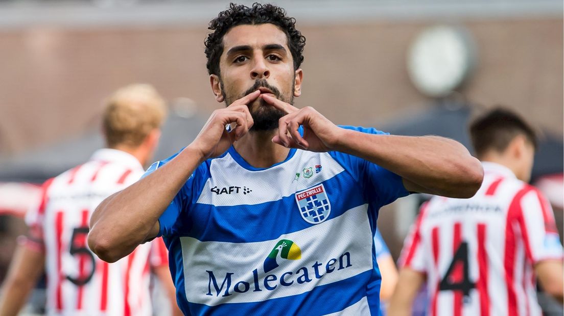 Youness Mokhtar na zijn doelpunt