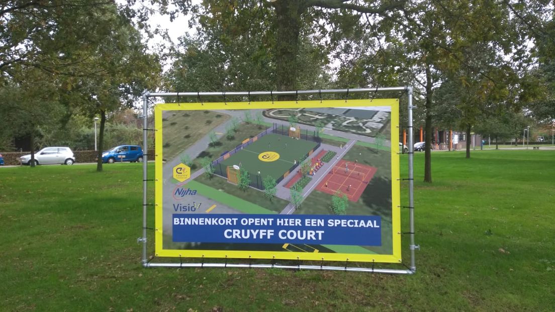 In Vries begint eind dit jaar de aanleg van het eerste Speciale Cruyff Court van Drenthe (Rechten: Visio de Brink)