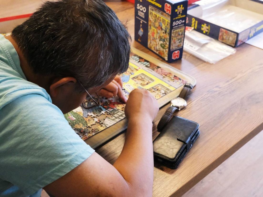 Gideon mag zo lang over een puzzel doen als hij wil