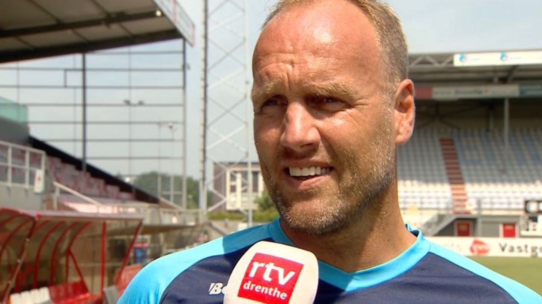 FC Emmen-trainer Dick Lukkien