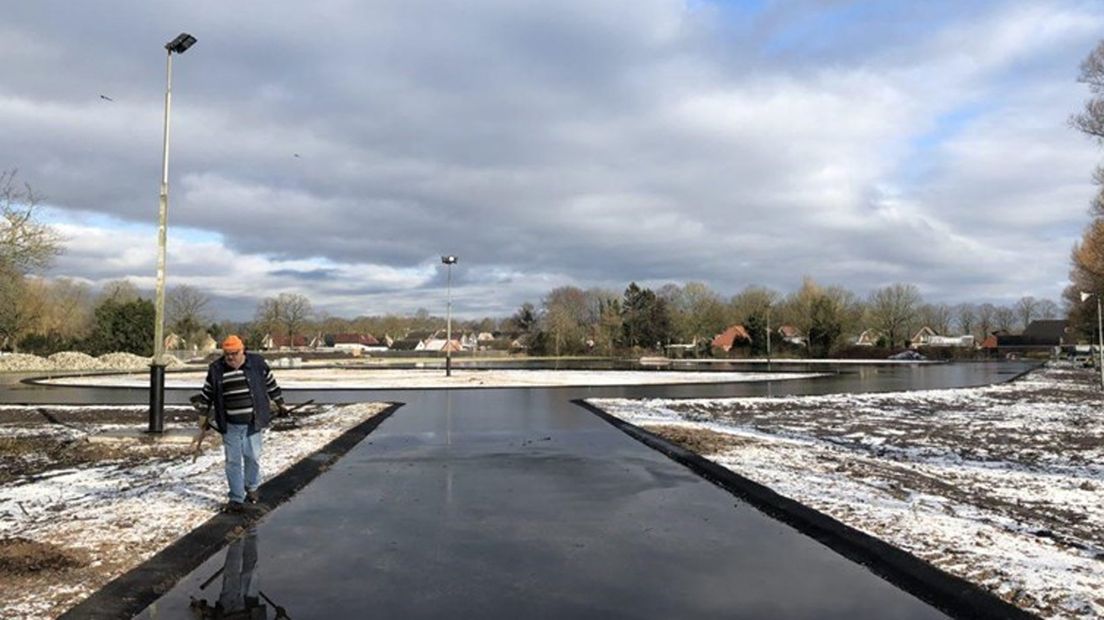 De ijsbaan in Nieuw-Buinen