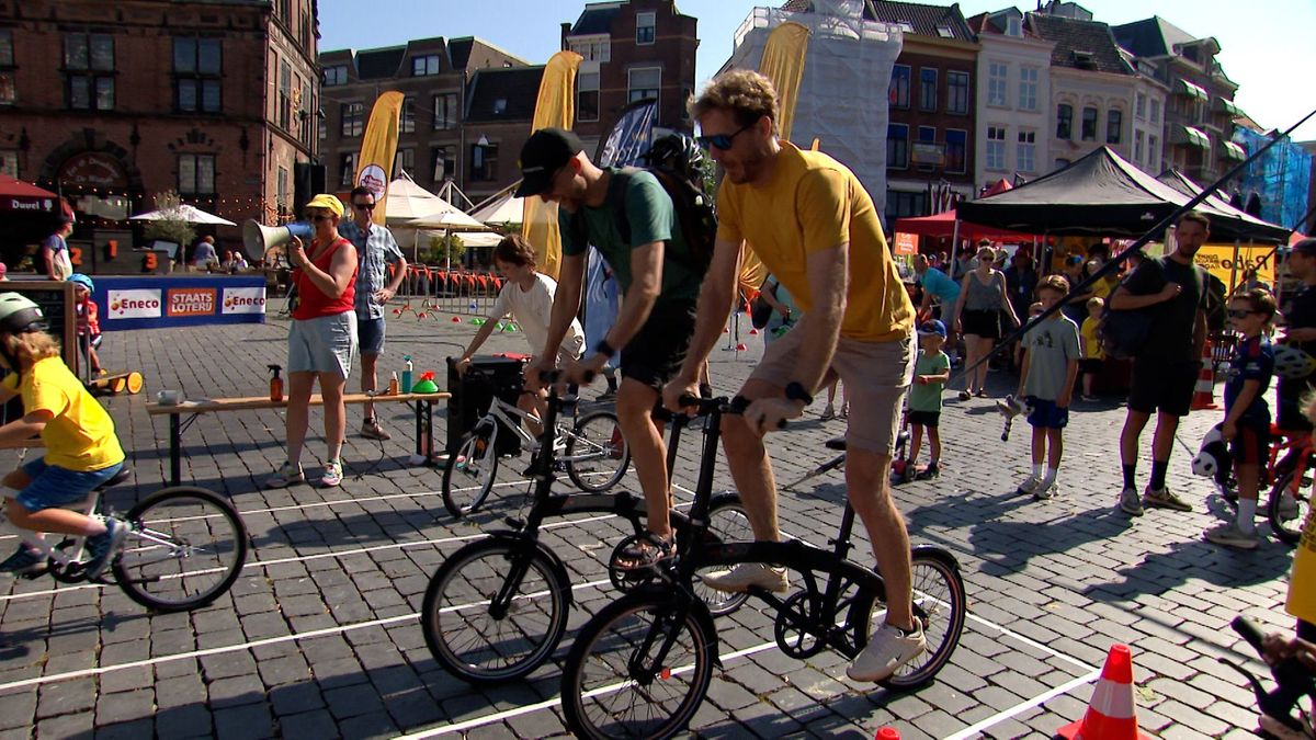 Tijdens het NK Wielrennen was er ook een prijs voor de langzaamste fietser