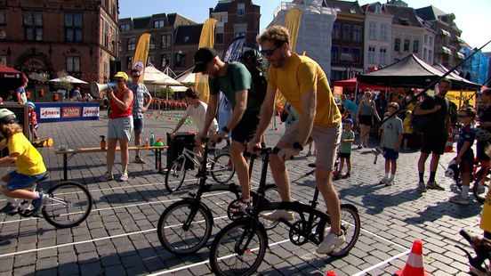 Tijdens het NK Wielrennen was er ook een prijs voor de langzaamste fietser