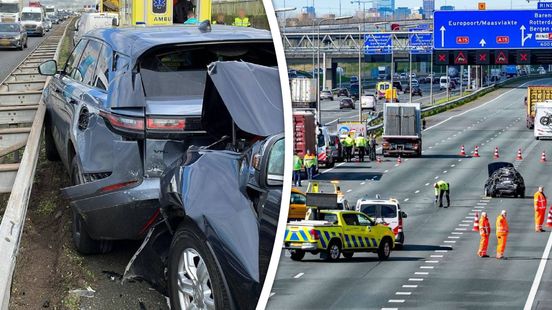 Drie ongelukken op A15 vlak voor avondspits. Drie ongelukken op A15 vlak voor avondspits.