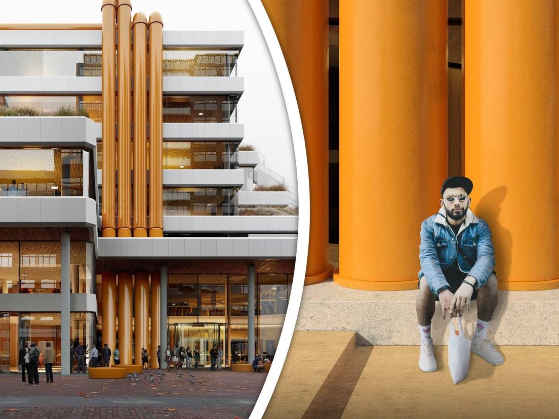 De fameuze gele buizen die de Centrale Bibliotheek zo kenmerken