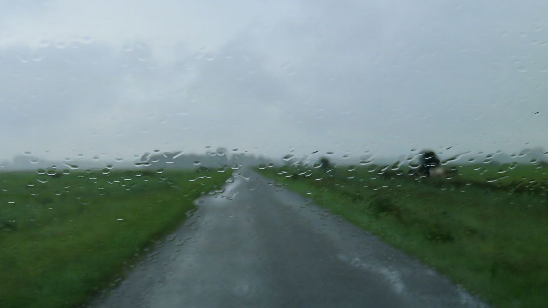 Regen op het voorruit