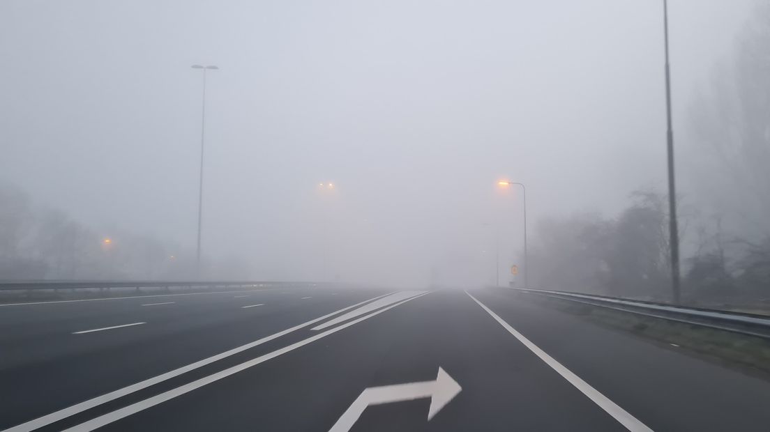 Ook op zondagochtend kan het mistig zijn