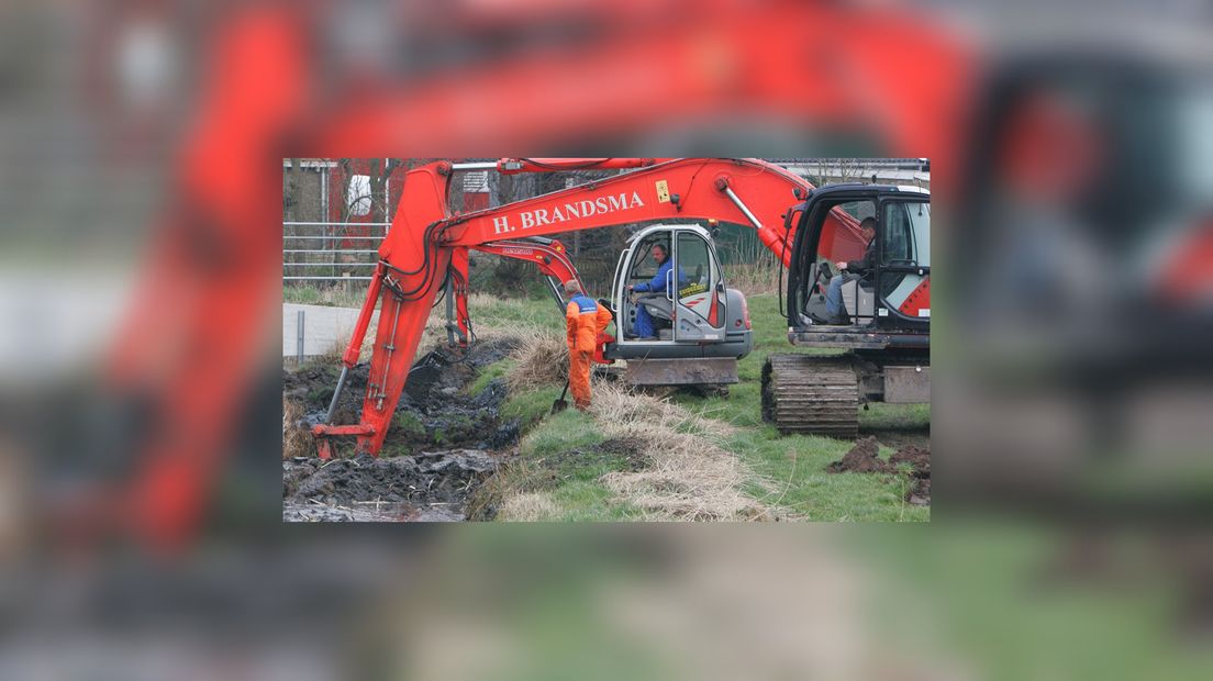 Meiwurkers fan Vitens ha it lek makke (foto: JRF/Jaring Rispens)