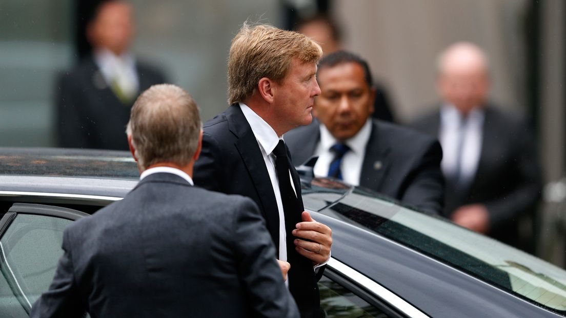 Rouwende koning Willem-Alexander