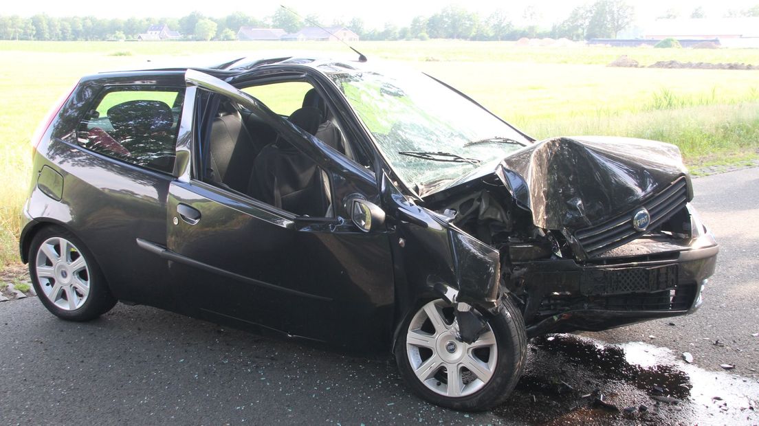 De auto raakte onherstelbaar beschadigd