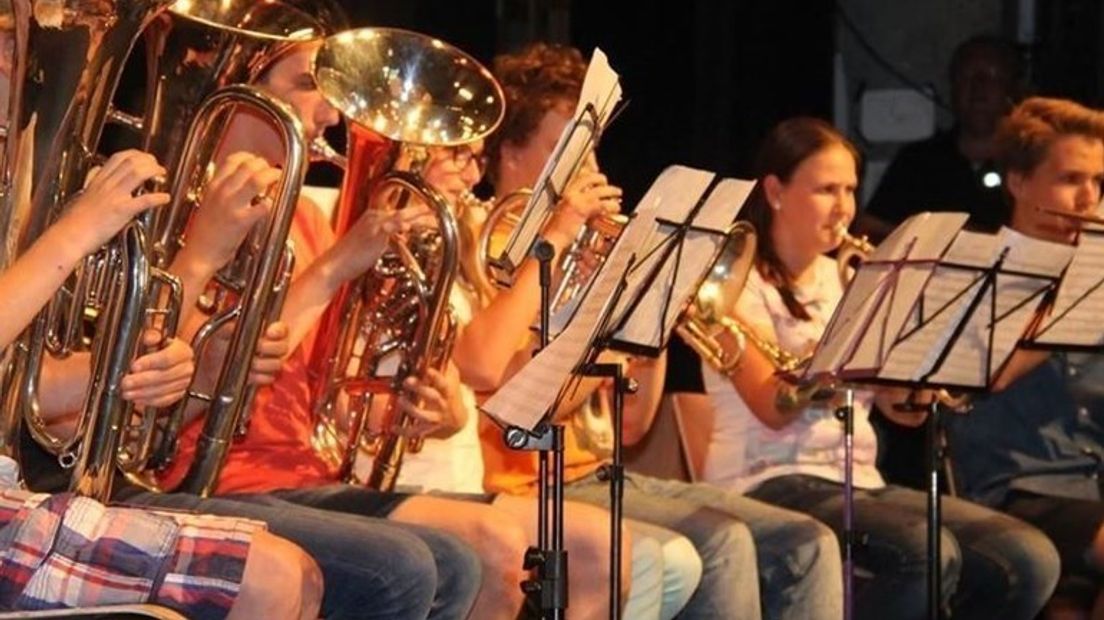 Leerlingen in concert.