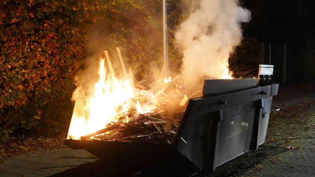 Vlammen in mobiel toilet en container, meerdere kleine brandjes in Assen