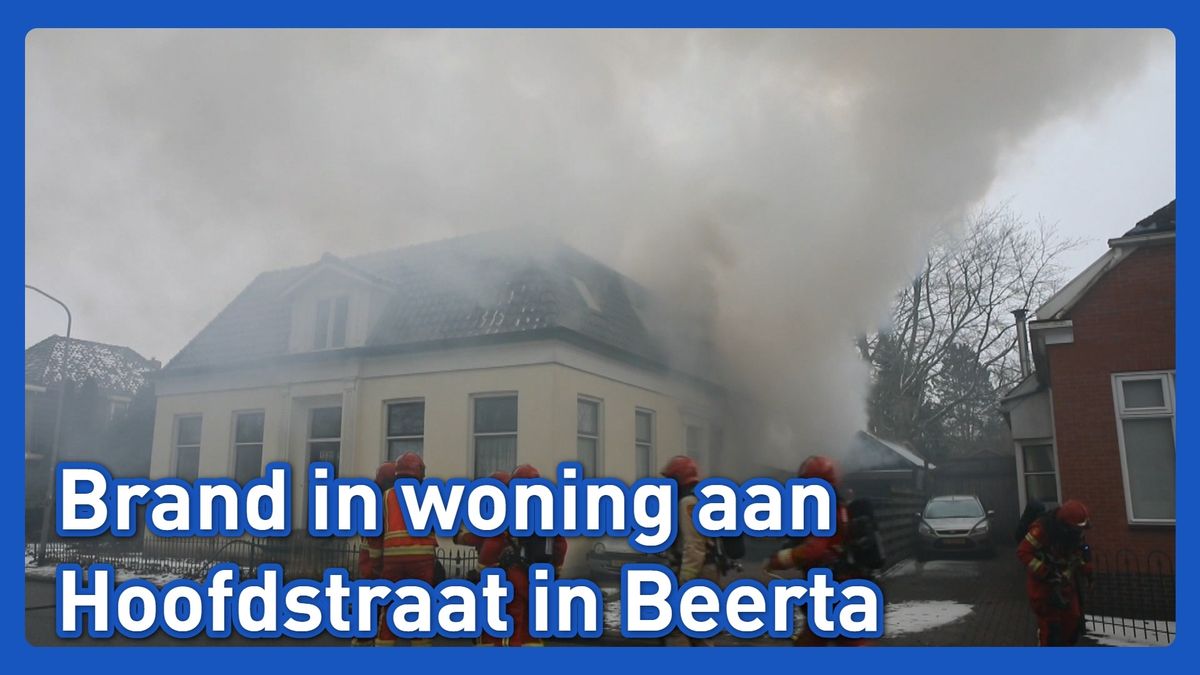 Woningbrand in Beerta