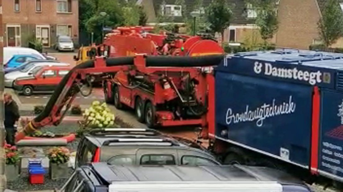 Ingezonden foto van werkzaamheden Kockengen vandaag.