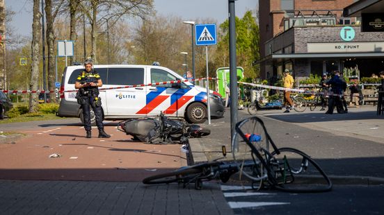 Botsing tussen scooter en fietser; één zwaargewonde. Botsing tussen scooter en fietser; één zwaargewonde.