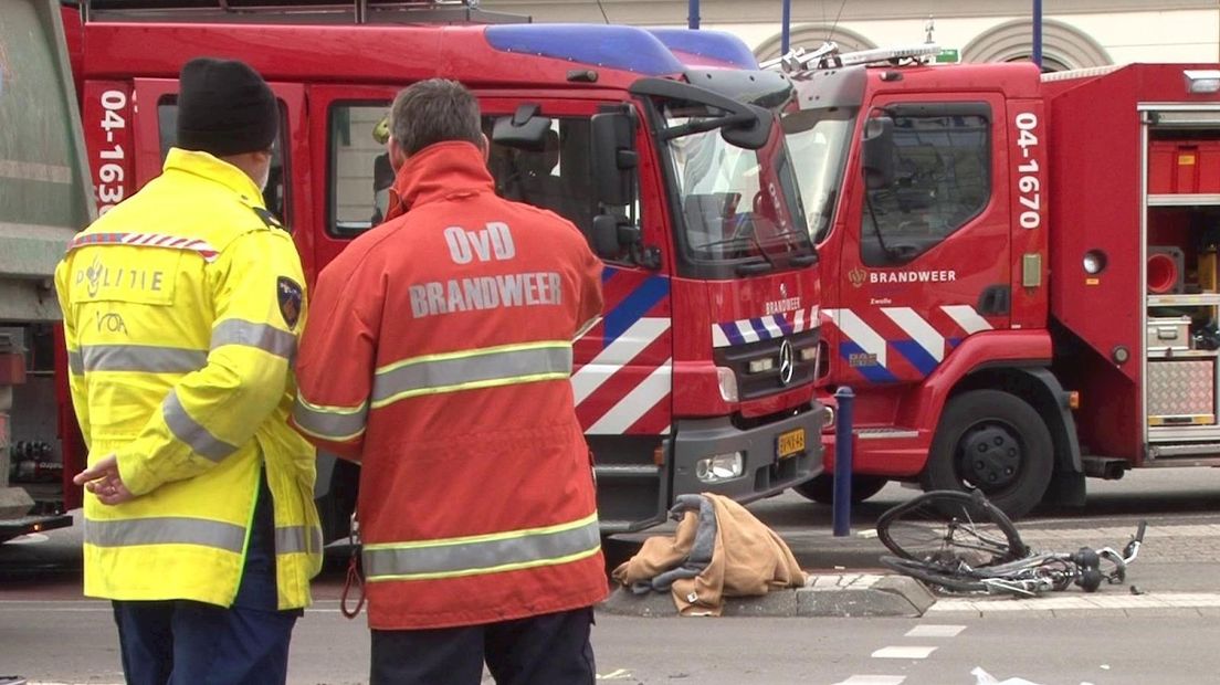 Ernstig ongeval op busstation Zwolle