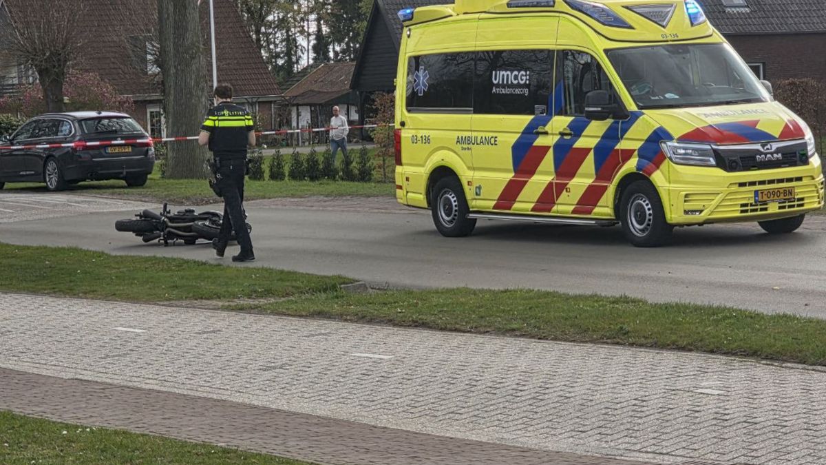 Motorrijder ernstig gewond na aanrijding in Odoorn