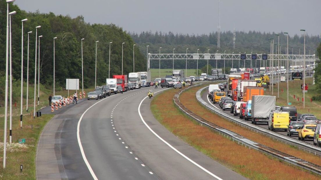 Files door ongelukken tijdens drukke avondspits