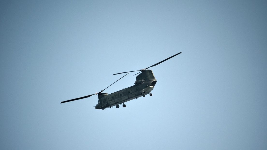 Chinooks boven Twente vanwege oefening