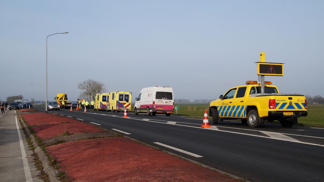 De hulpdiensten zijn aanwezig