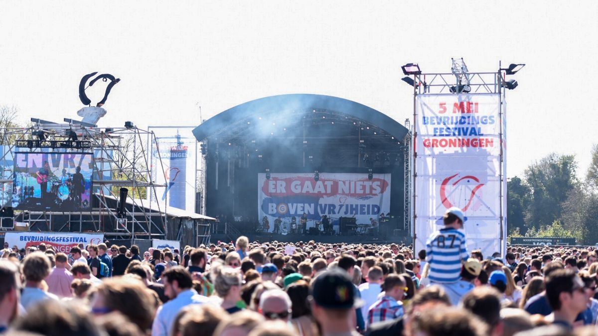 Bevrijdingsfestival Groningen in 2025 gratis toegankelijk, entreeprijs