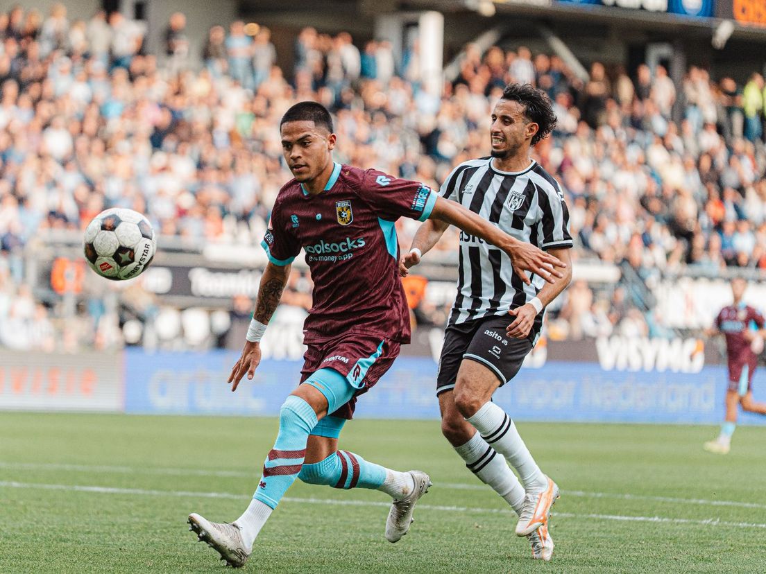Thenu in actie vorige week tegen Heracles Almelo
