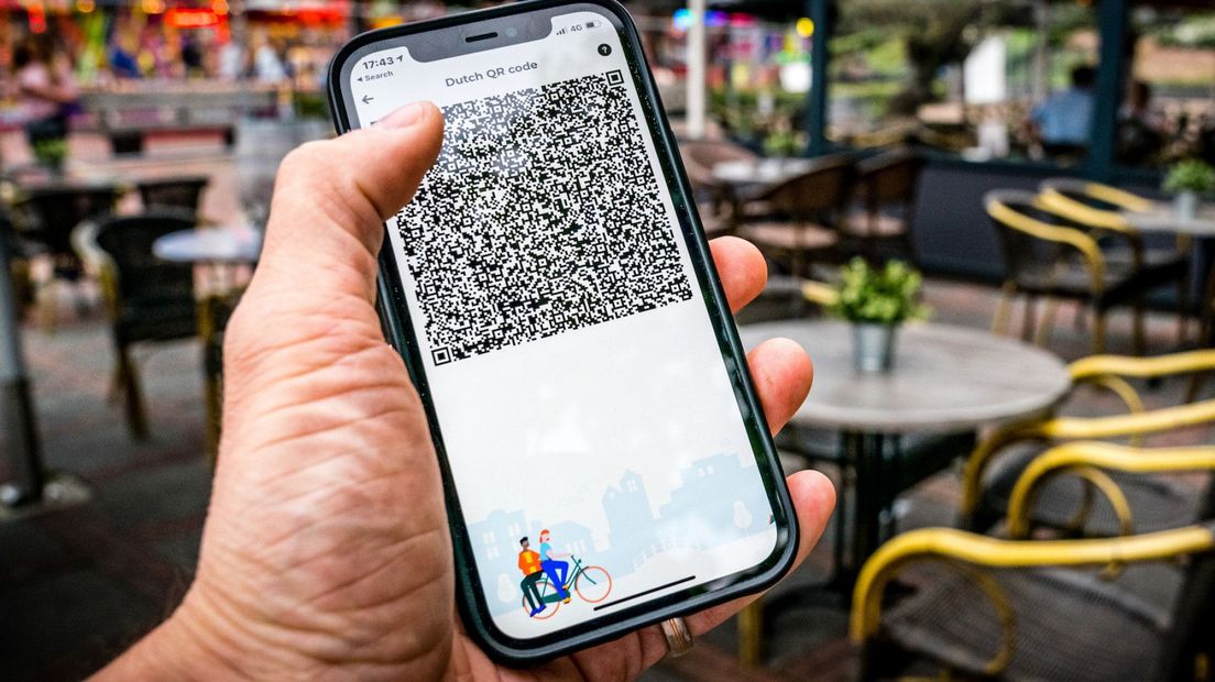 De QR-code in de CoronaCheck-app