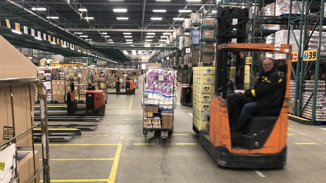 Het distributiecentrum van Jumbo in Beilen