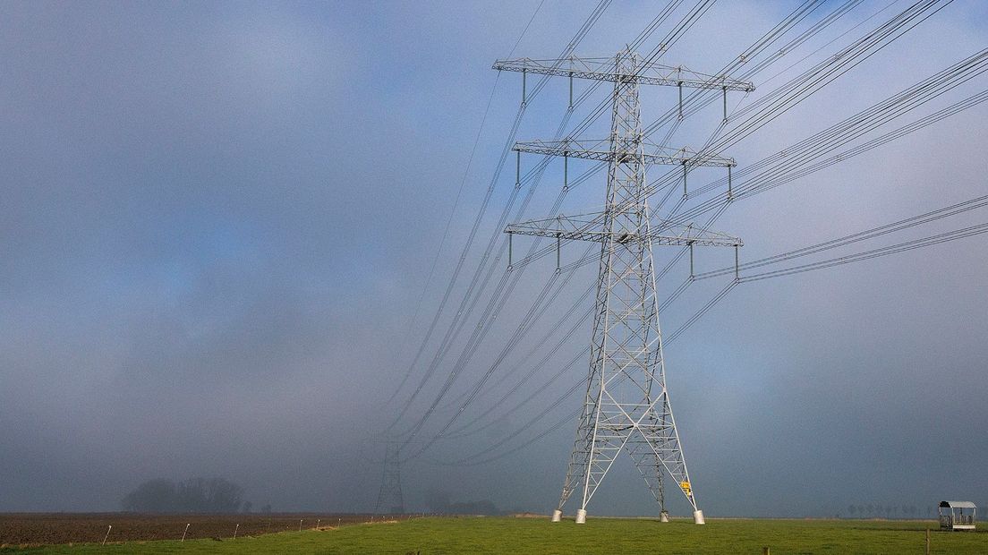 Een archieffoto van een elektriciteitsmast