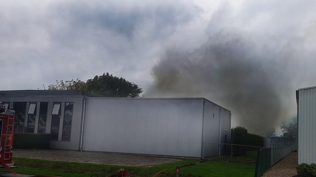 Brand in Eelde (Rechten: Persbureau Meter)