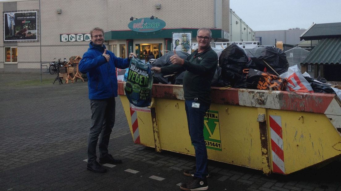 Vuurwerk inzamelen in Dalfsen