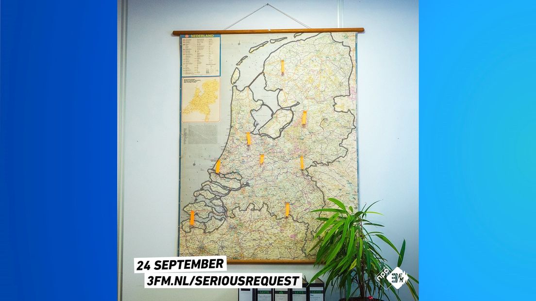 De kaart waarop Zwolle ook prijkt