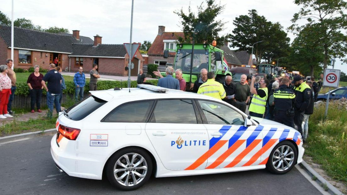 Een boerenprotest afgelopen week