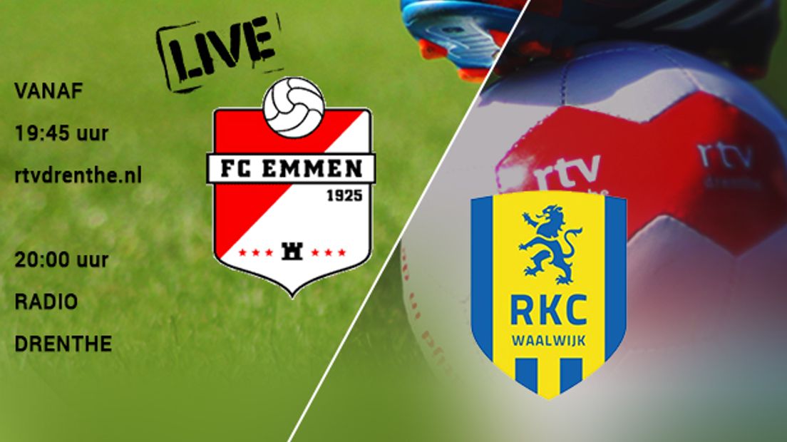 FC Emmen speelt vanavond in Waalwijk tegen RKC
