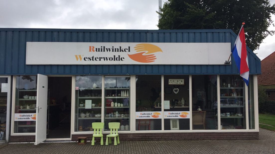 Het voormalige pand van de Ruilwinkel