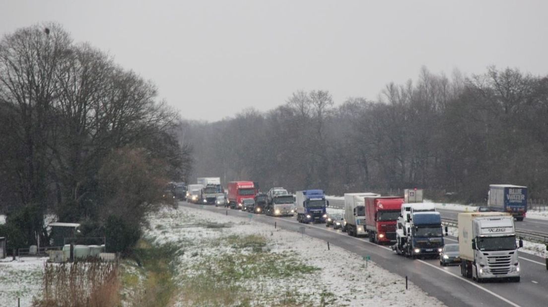 File op A1 richting Deventer